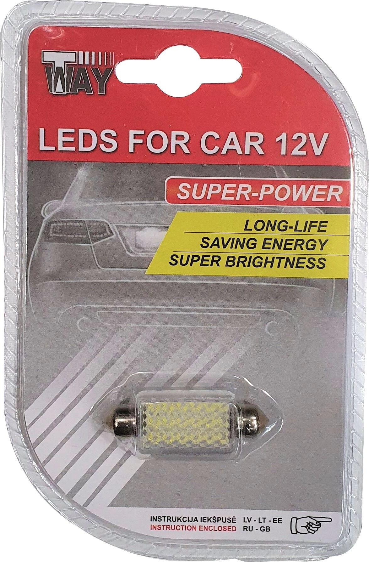 LED BULB SV8.5 41MM 36SMD