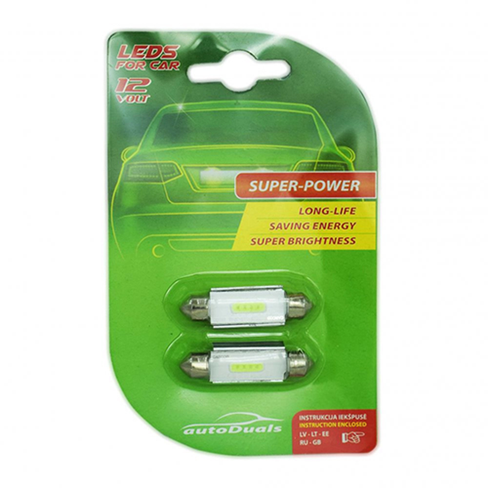 LED BULBS C5W 1COBX4 41MM 2PCS