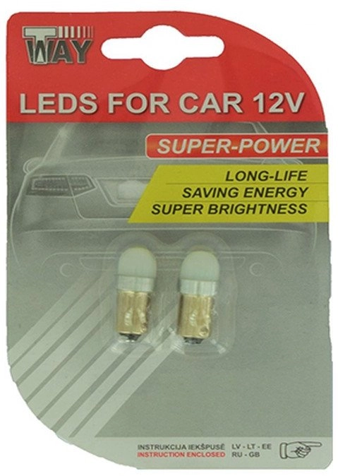 LED BULBS T4W BA9S 2SMD 2PCS