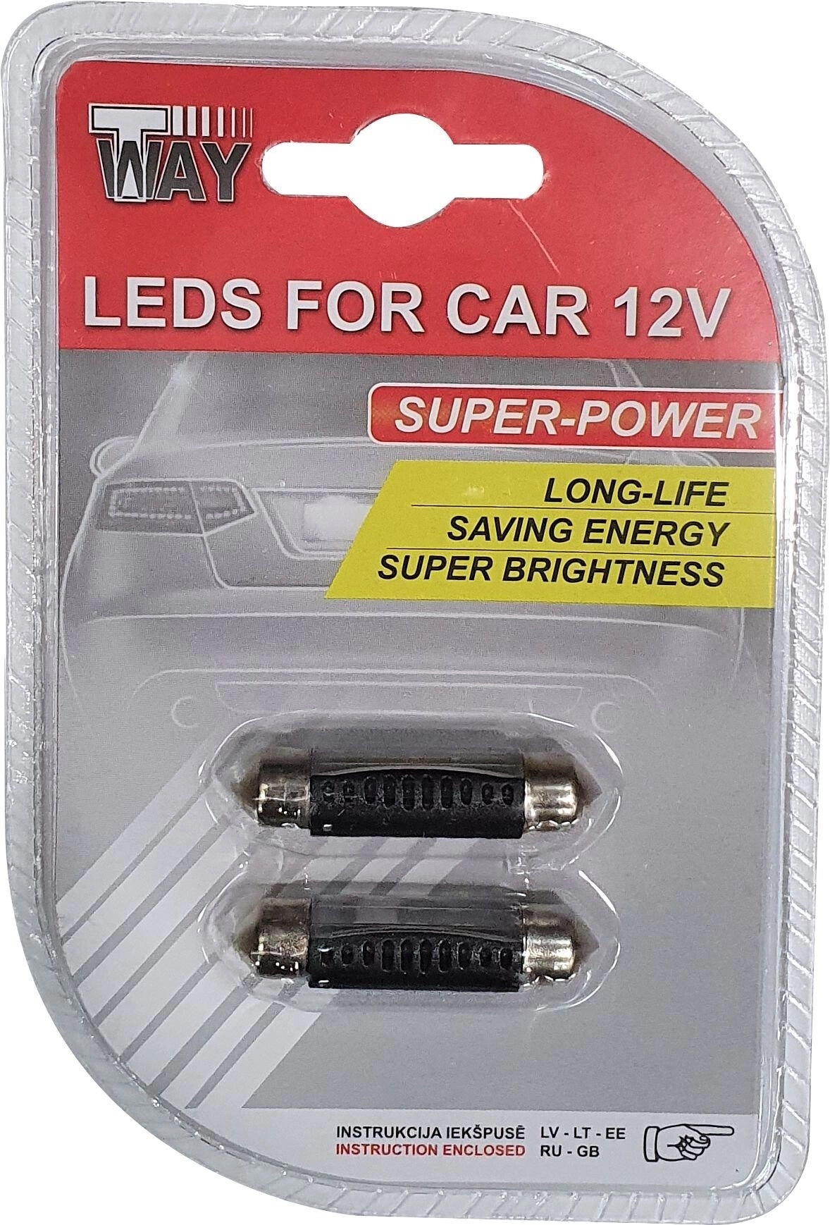LED BULBS SV8.5 3SMD 41MM