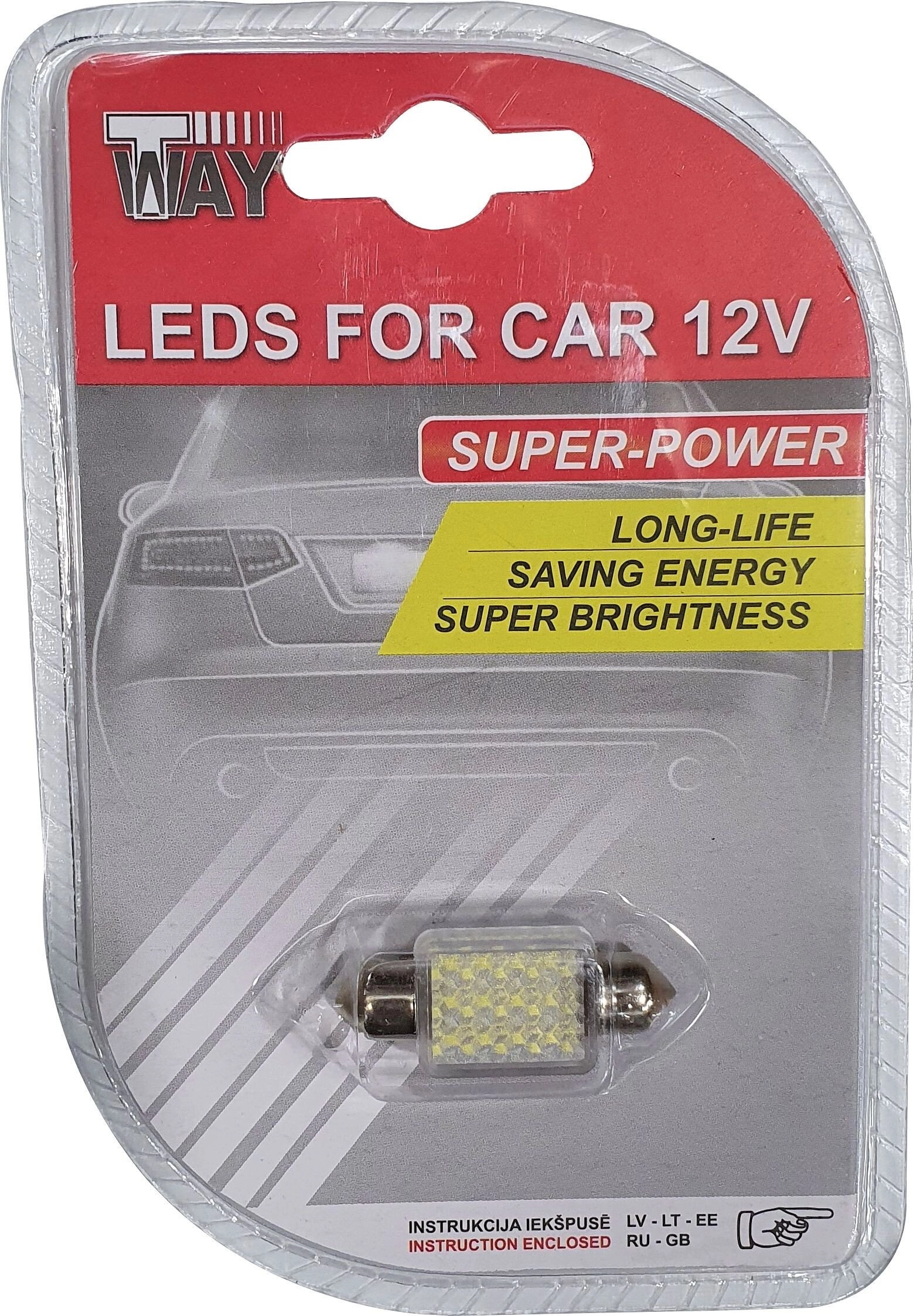 LED BULB SV8.5 36MM 27SMD