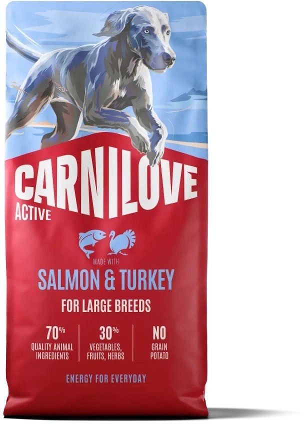 CARNILOVE ACTIVE DOG SALMONTURKEY AD. LARGE
