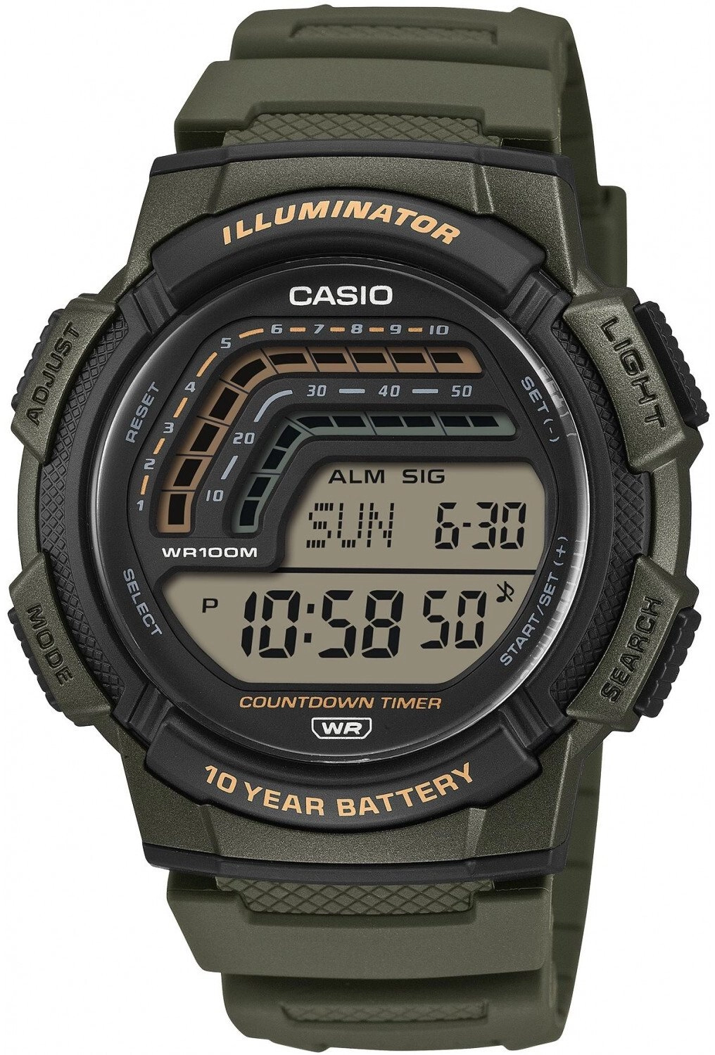 Casio WS-1800-3AVEF men`s watch  green 15824116