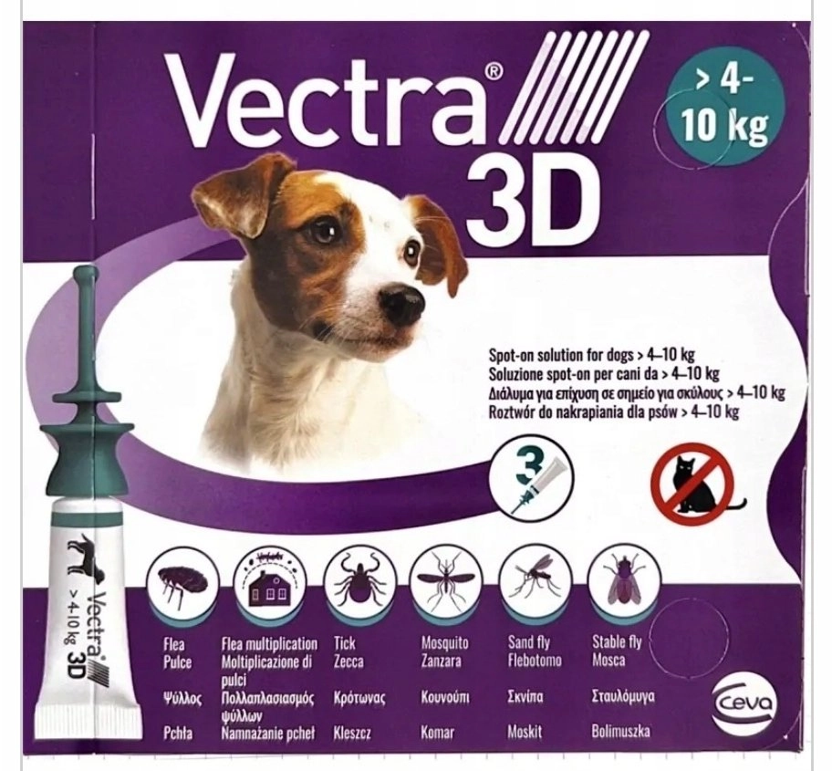 Ceva Vectra 3D dla psów 4-10kg