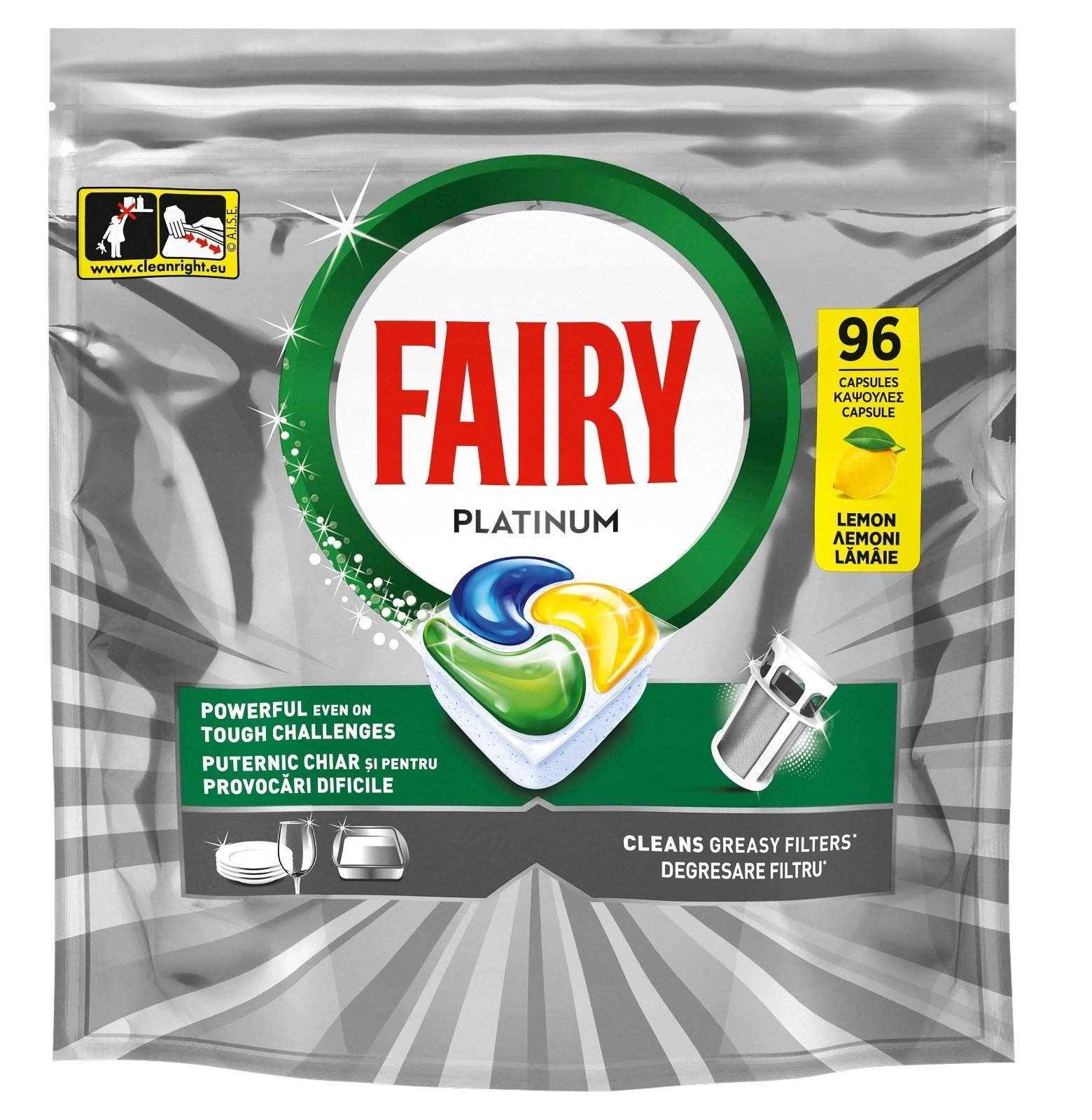 Chemistry FAIRY Professional Platinum Lemon dishwasher
