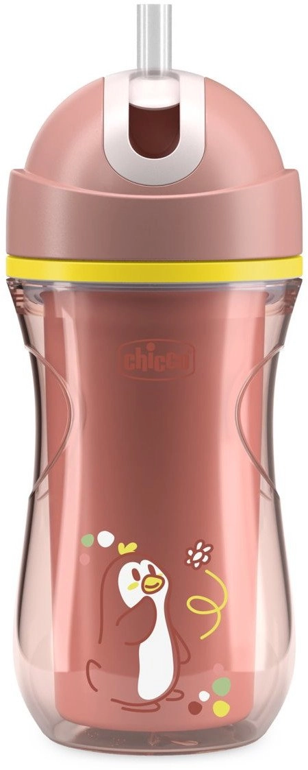 CHICCO-699115-THERM SILVER MUG WITH STRAW 266