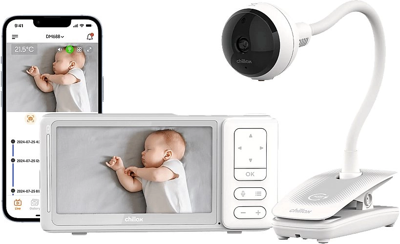 CHILLAX DM688- Kamera-Babyphone Giraffe Clip Portable