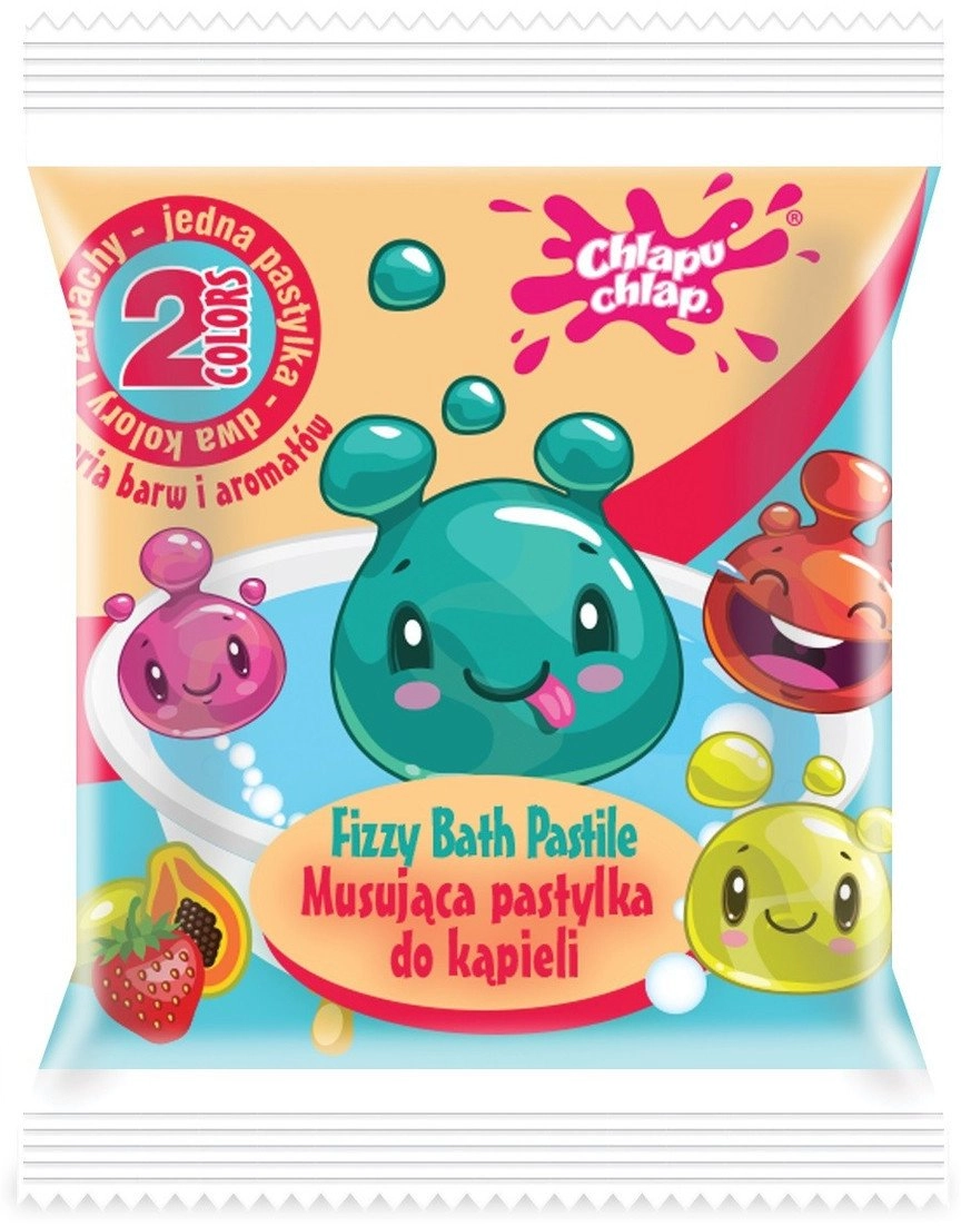 Chlapu Chlap Two-colored effervescent bath lozenge