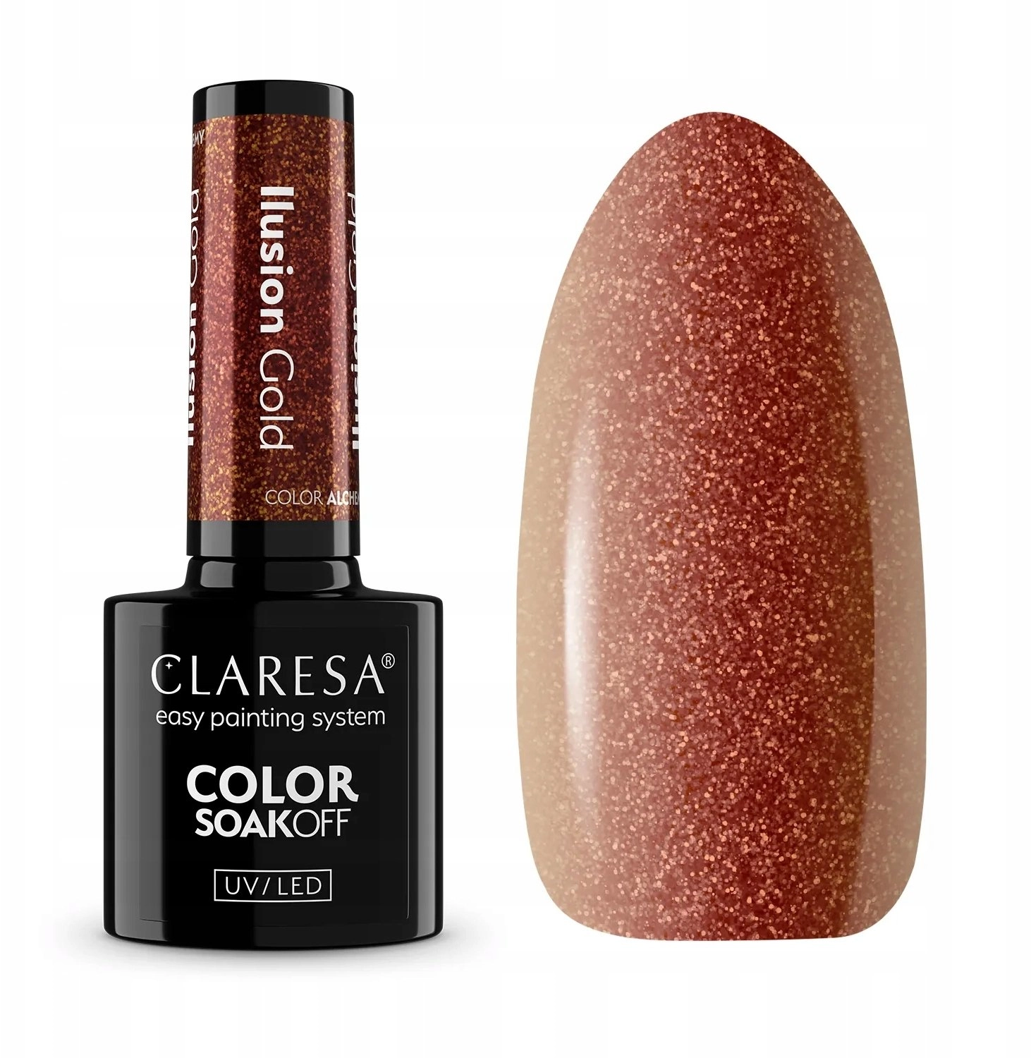 CLARESA Alchemy Ilusion Gold hybrid varnish