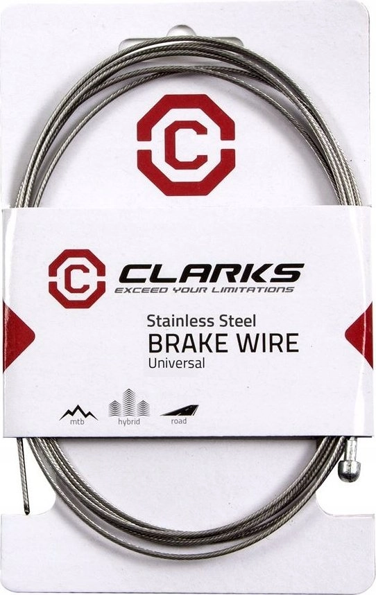 Clarks Brake Cable  Stainless Steel  Road