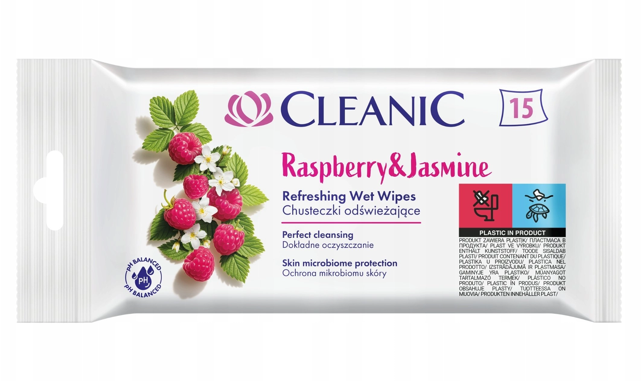 Cleanic CLEANIC Refreshing wipes - Raspberry
