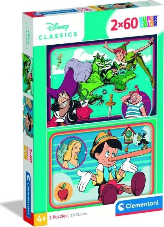 CLE puzzle 2x60 SuperKolor Disney Classic