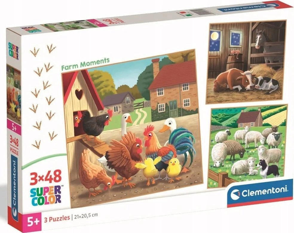 CLE puzzle 3x48 SuperKolor Farm Moments