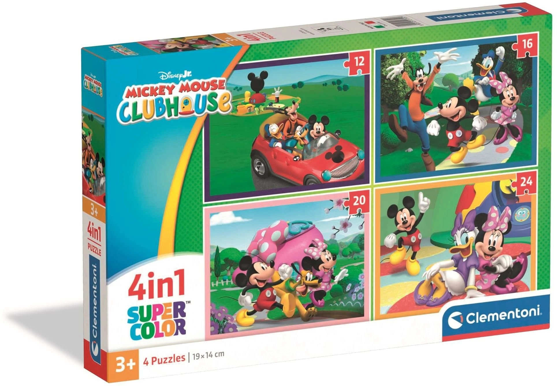 CLE puzzle 4w1 SuperKolor MickeyMouse Clubho