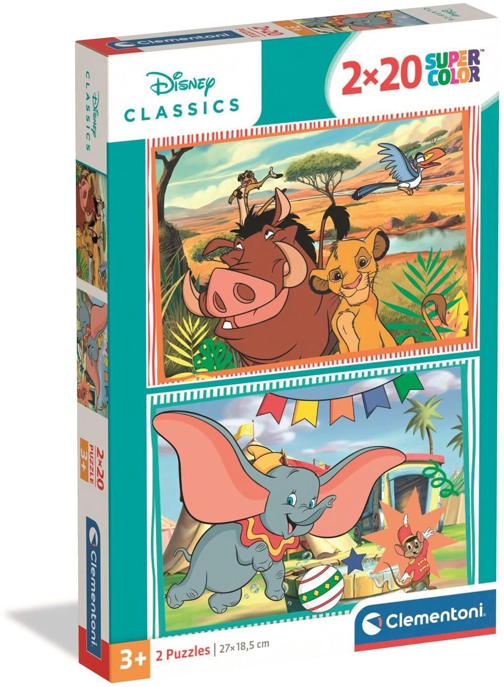 CLE puzzle 2x20 SuperKolor Disney Classics
