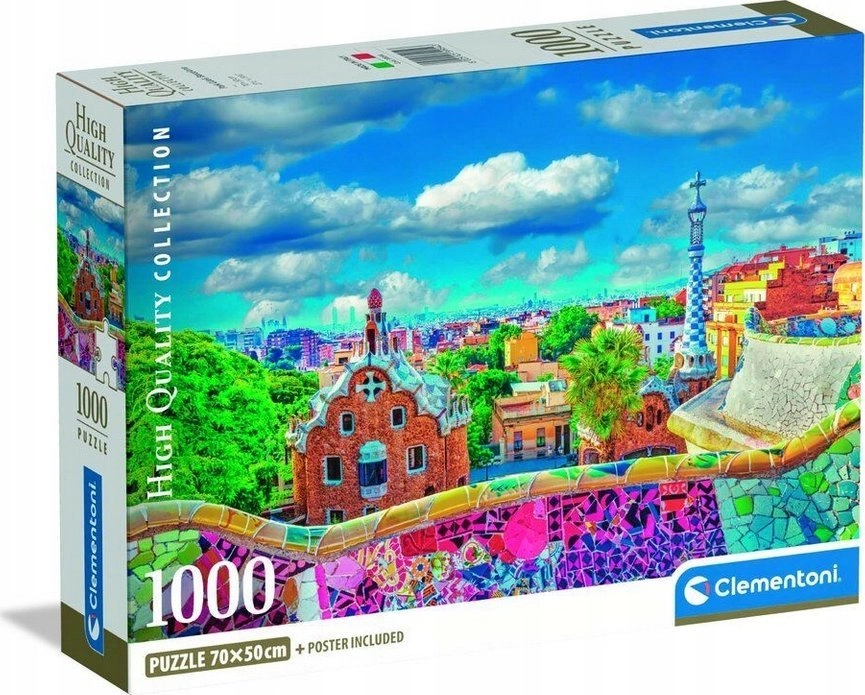 Clementoni Puzzle Compact Park Guell 1000