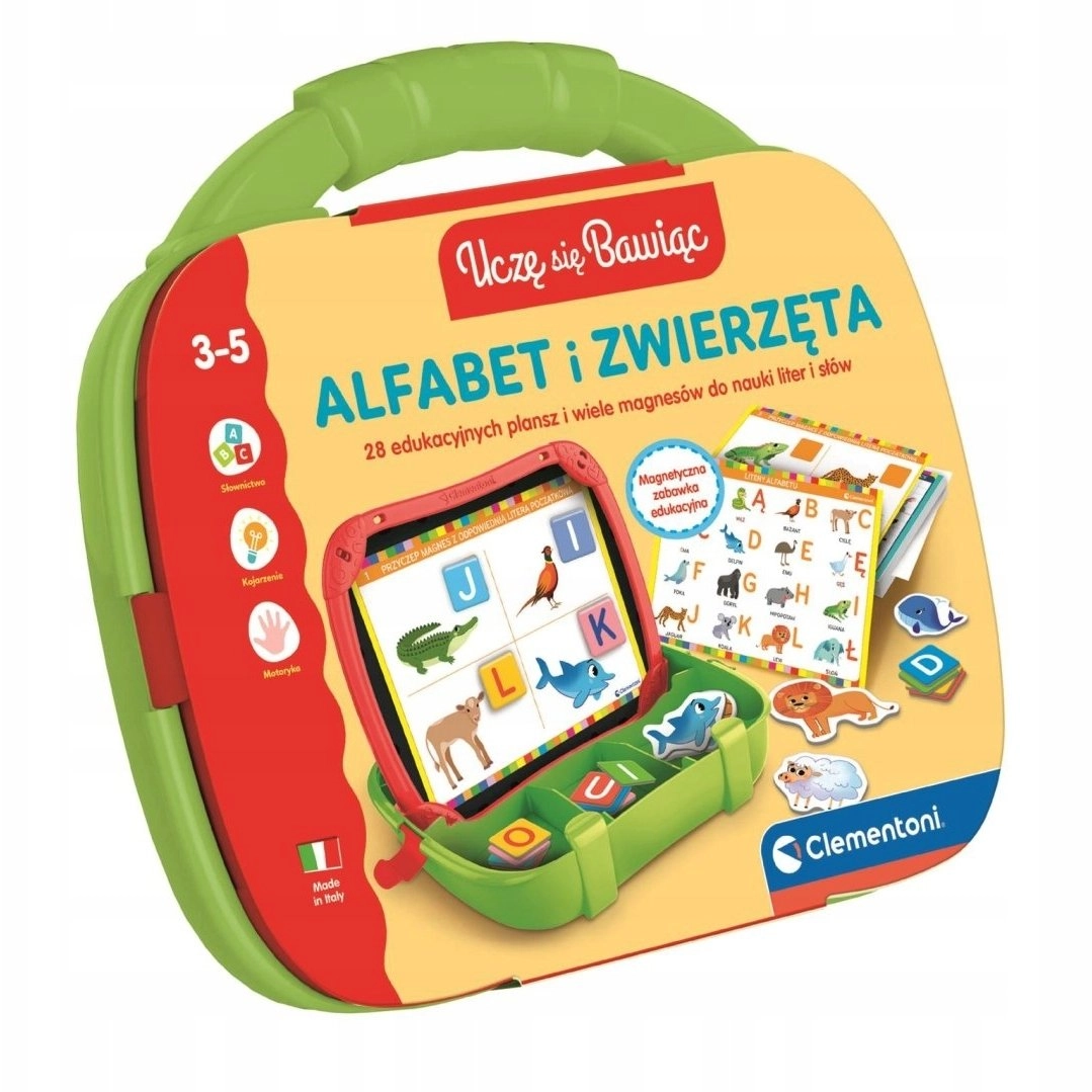 Educational suitcase Alphabet and animals (