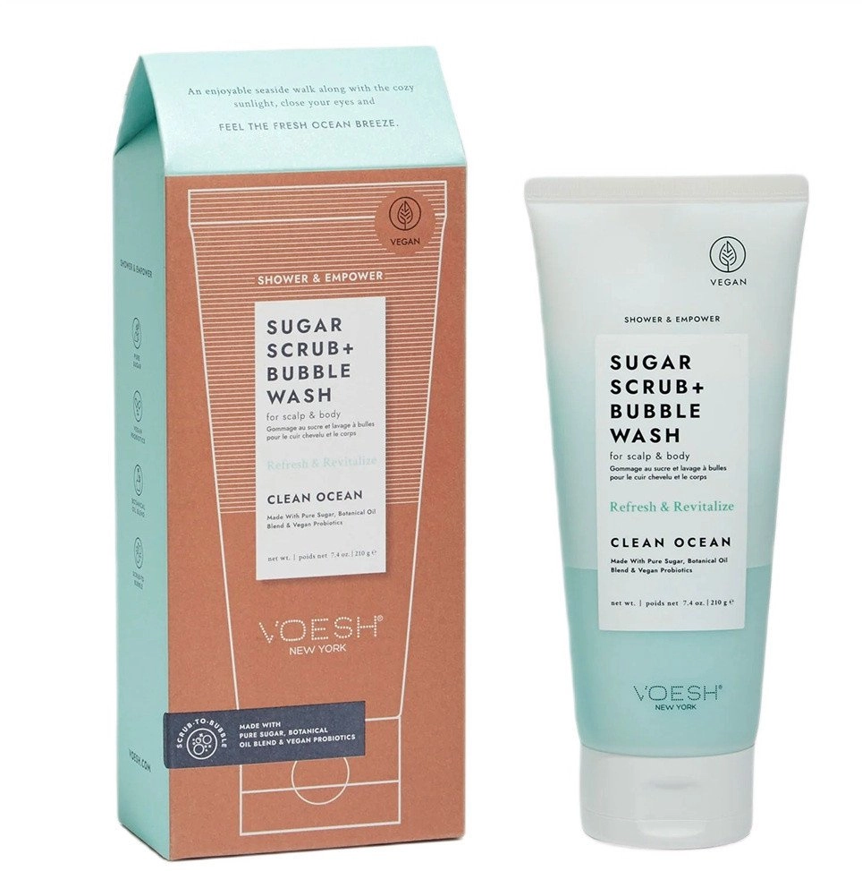 VOESH_Sugar Scrub + Bubble Wash peeling