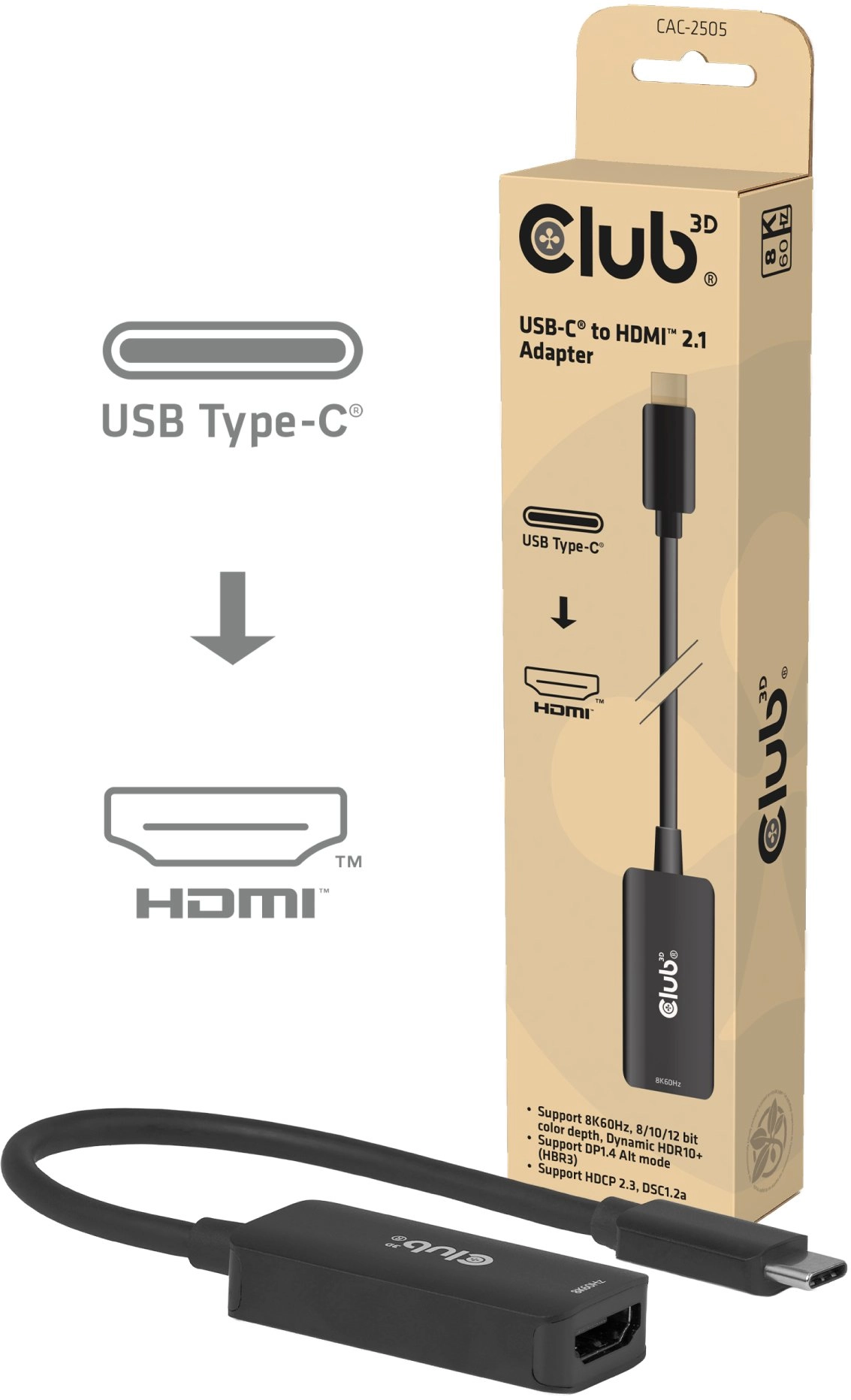 Club3D Adapter USB Typ C HDMI