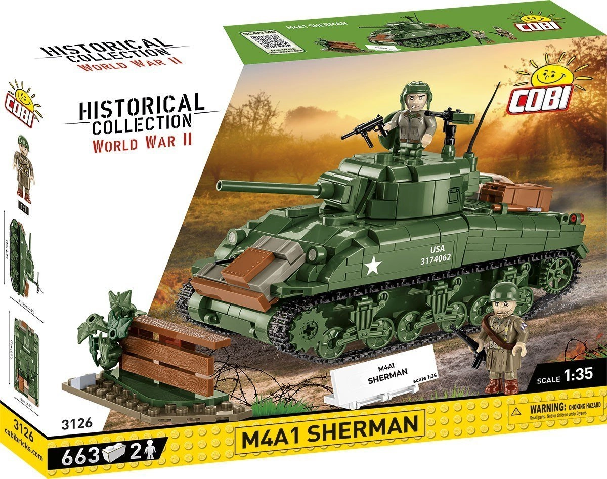 COBI M4A1 Sherman  construction toy scale