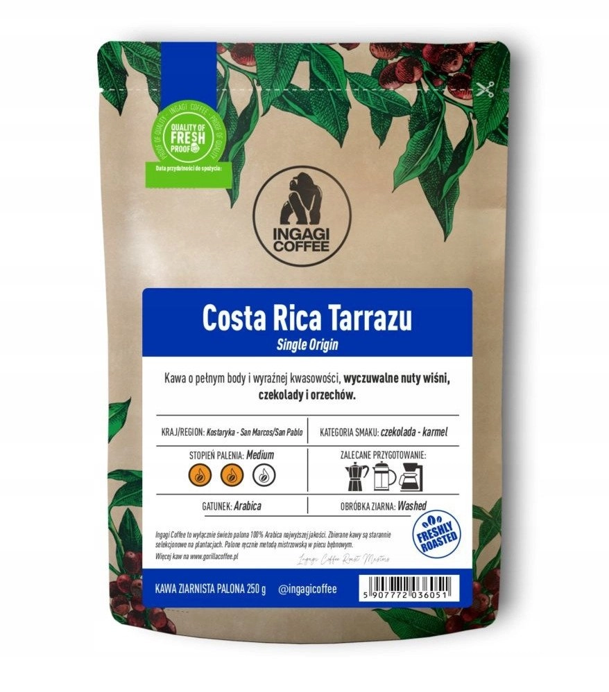 Kawa ziarnista Ingagi Coffee Costa Rica