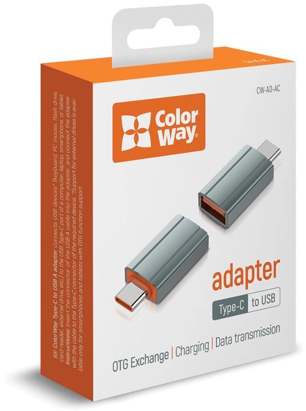 ColorWay USB-A to Type-C Adapter CW-AD-AC