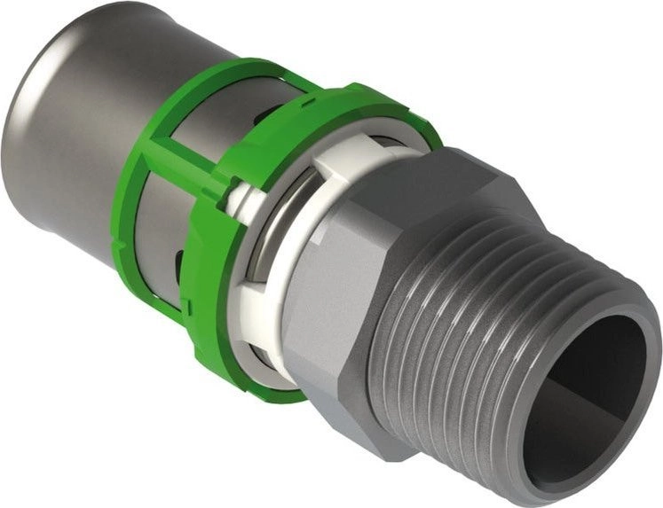 GZ press connector MultiSkin brass/tin-plated 26x1