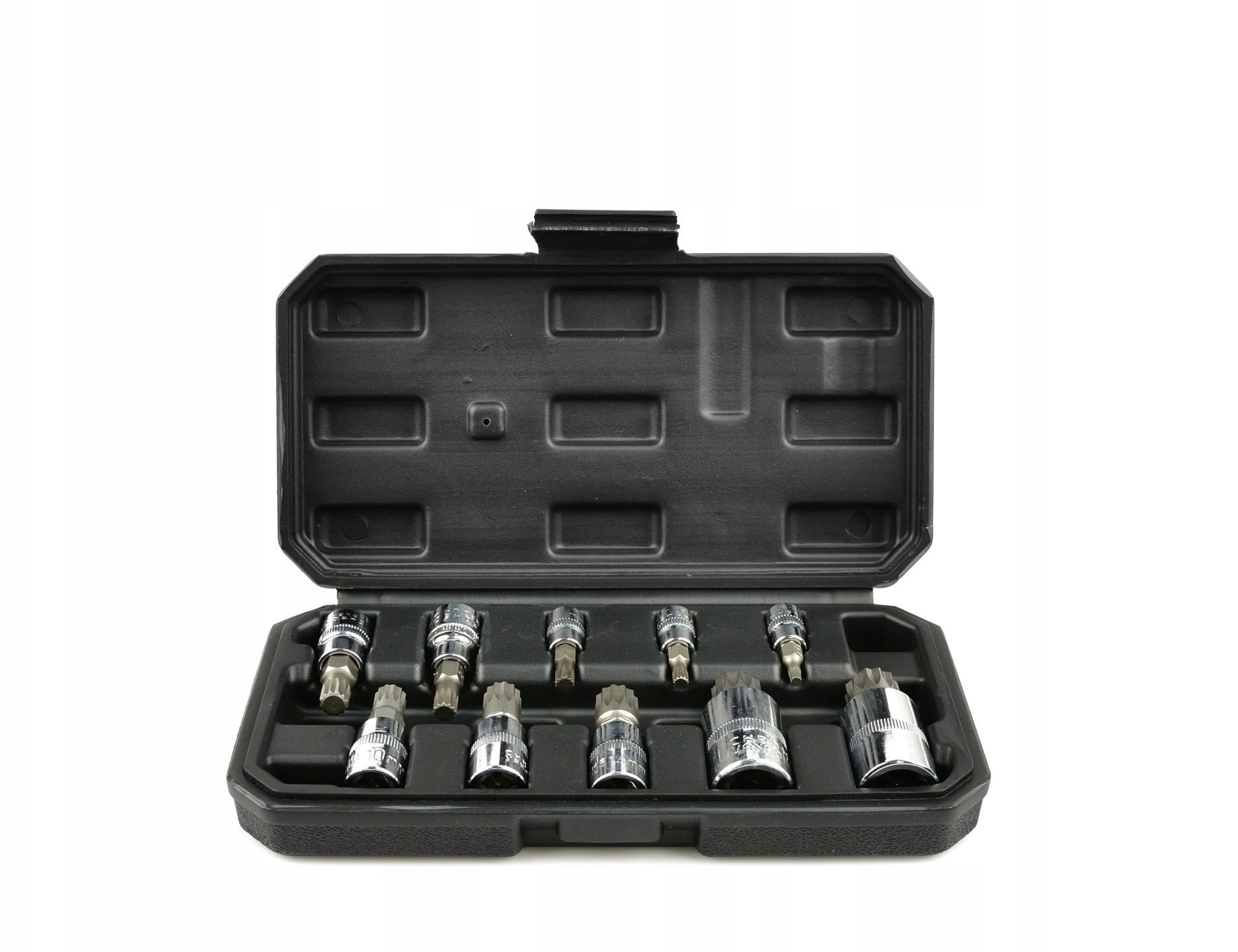 Spline socket set 1/4 3/8 1/2