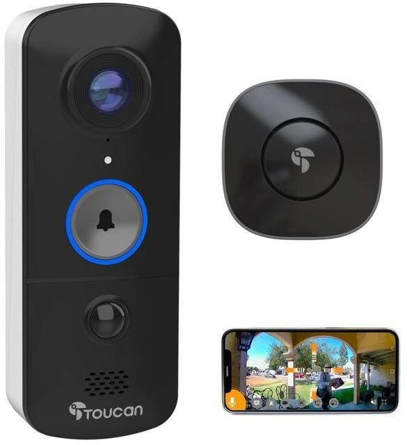 Toucan Wireless Video Doorbell with Chime