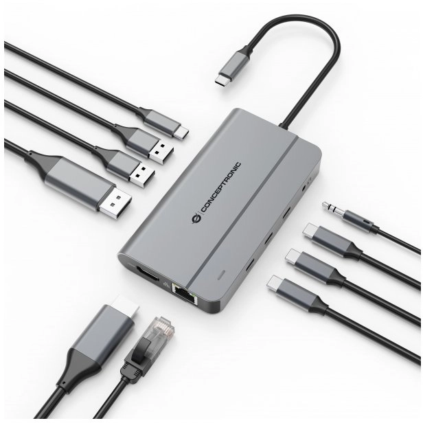 Conceptronic DONN34G 10-in-1 USB 3.2