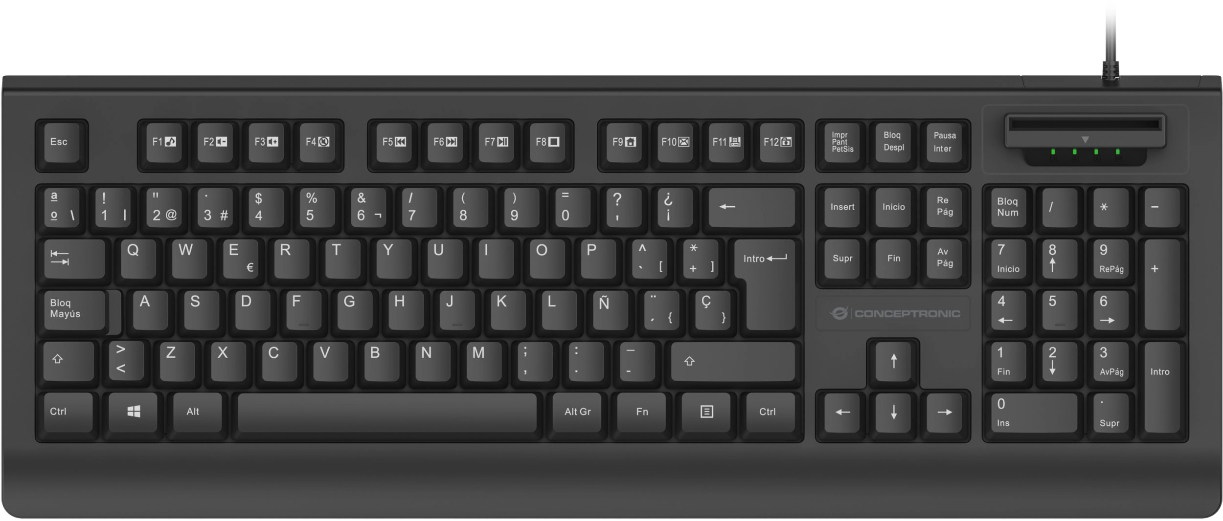 CONCEPTRONIC USB keyboard + Smart ID