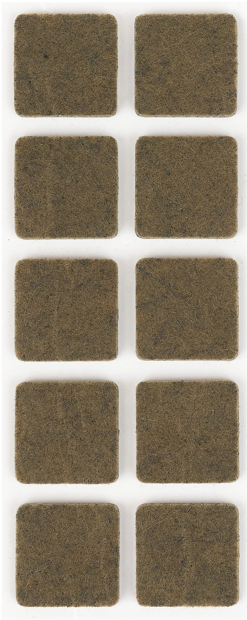 FELT PADS D20X20 BROWN 10PCS 14971196