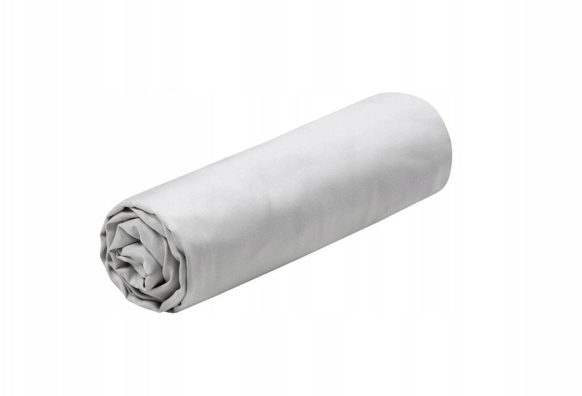 Cotton fitted sheet gray ELYSEE 14948974