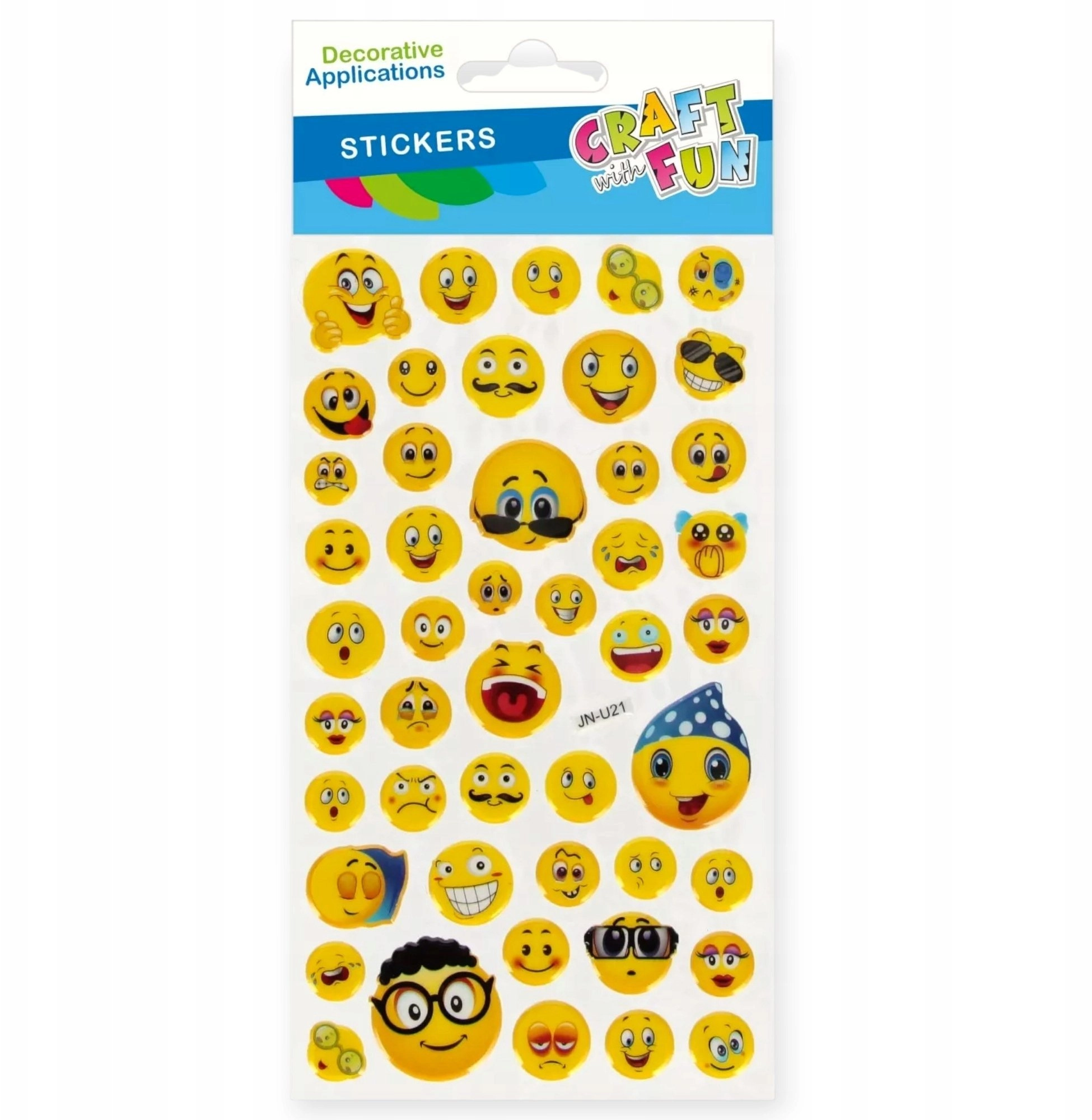 Craft with Fun NAKLEJ EMOTKI PUFFY