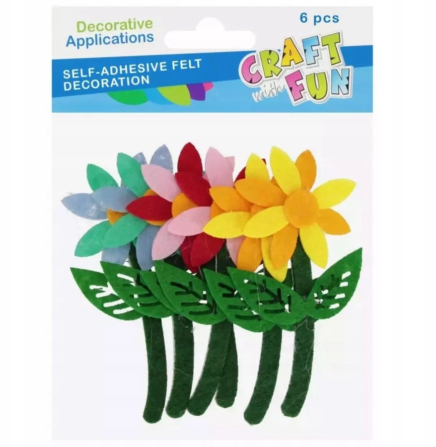 Craft with Fun DECORATION FEEL FLOWERS