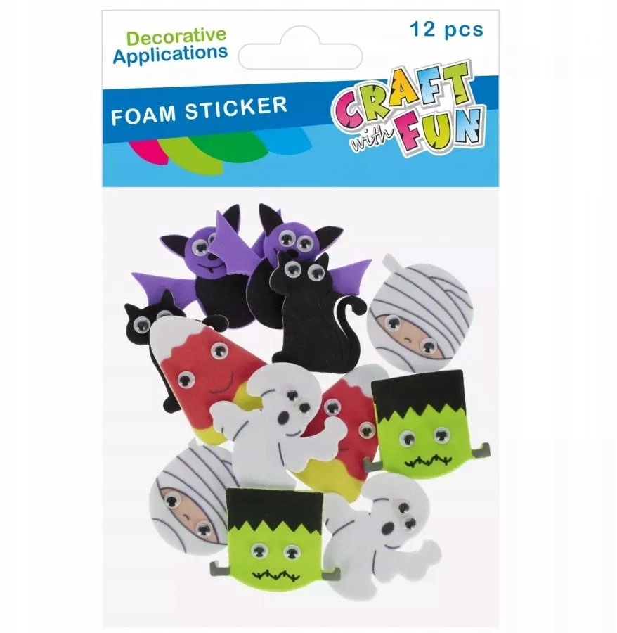 MONSTER DECORATION EVA SPARKLING MIX EYES
