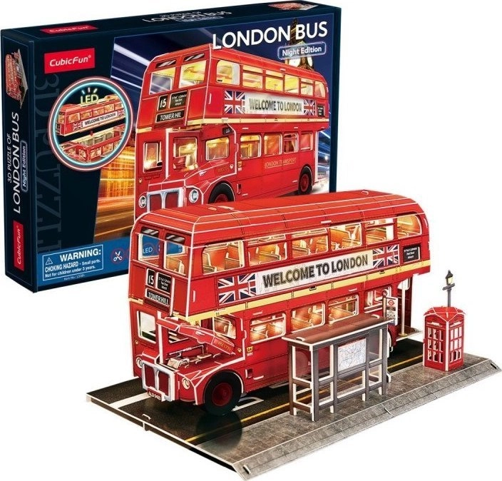 Puzzle 3D Londyński autobus L538H Cubic