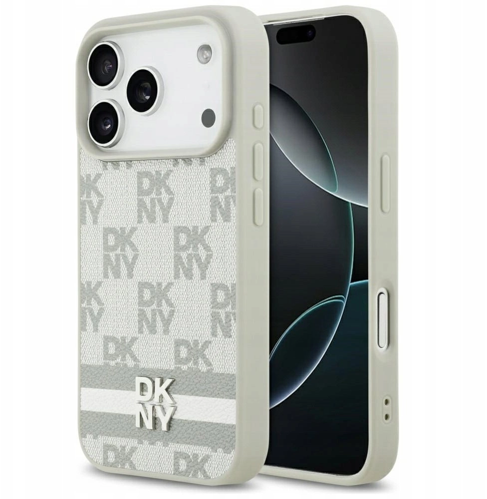 Etui DKNY Checkered with Printed Stripes