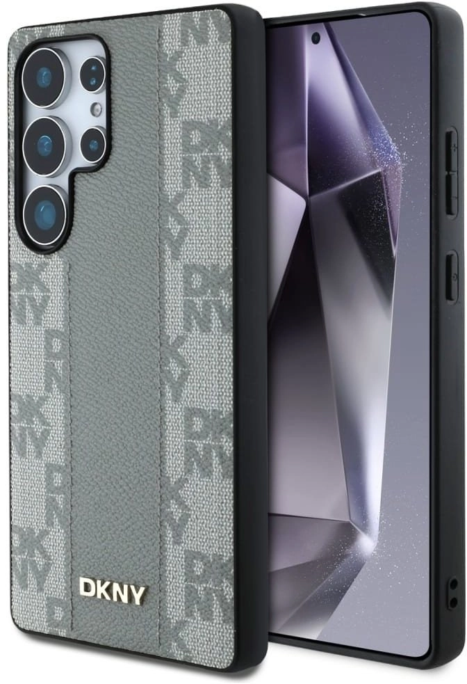 Case DKNY Leather Checkered Pattern MagSafe