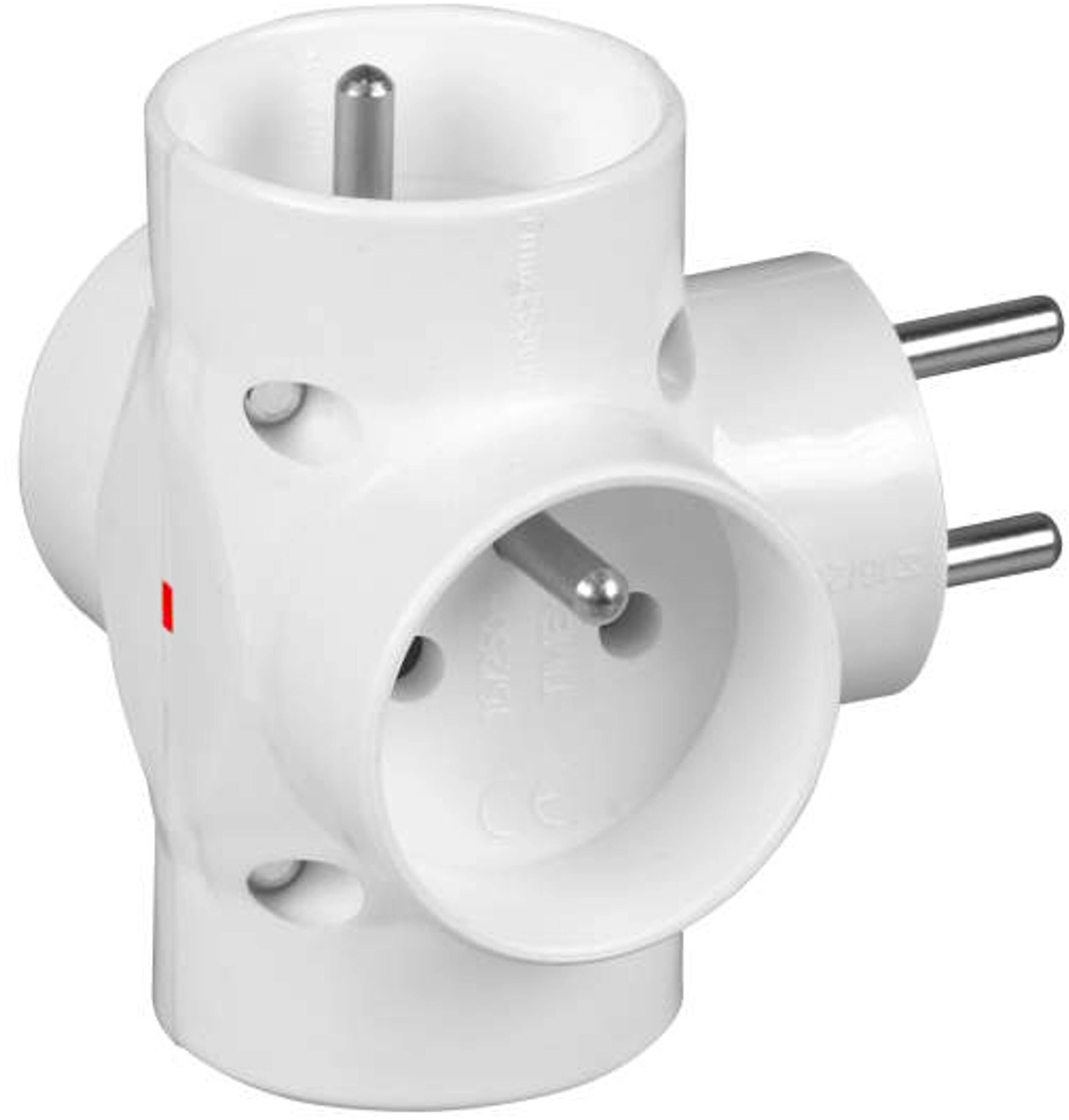 4-socket splitter - 4x2P+Z  with grounding