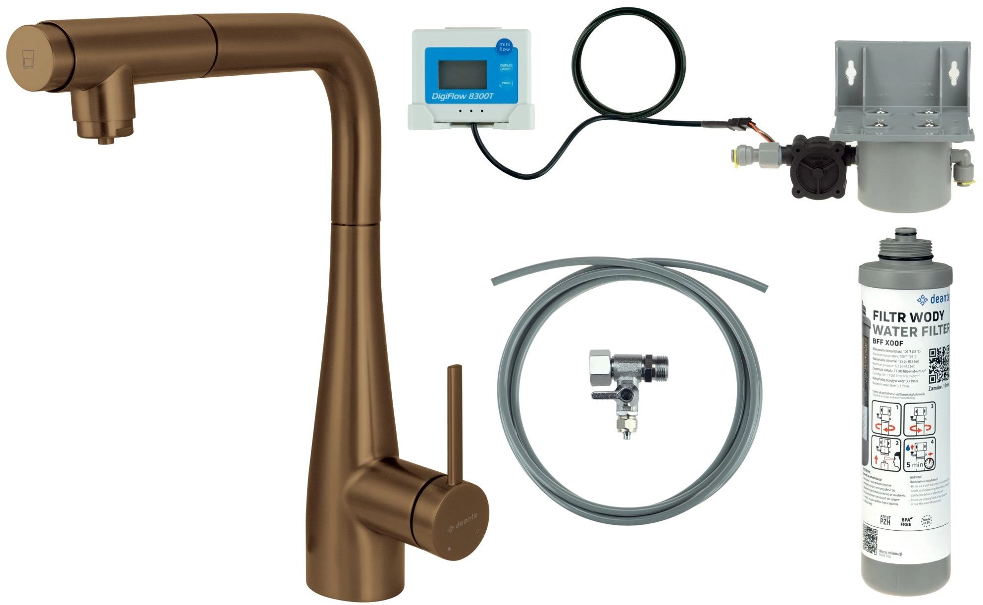 Deante Kitchen faucet with water filtration