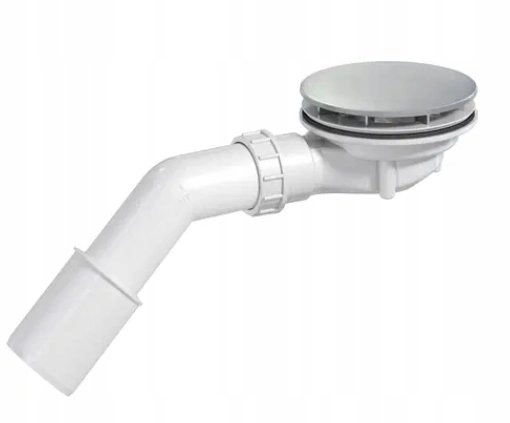 The shower tray siphon is cleaned