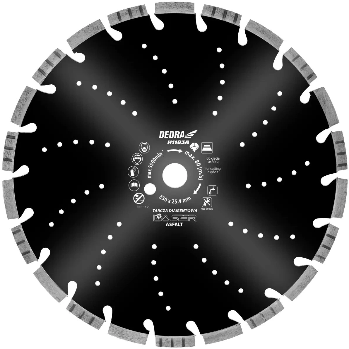 Dedra Tarcza laser asphalt 400x25 4mm