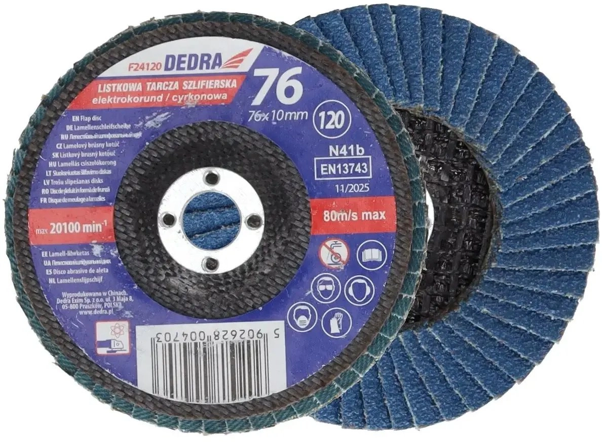 Dedra Flap grinding disc zirconium  gr