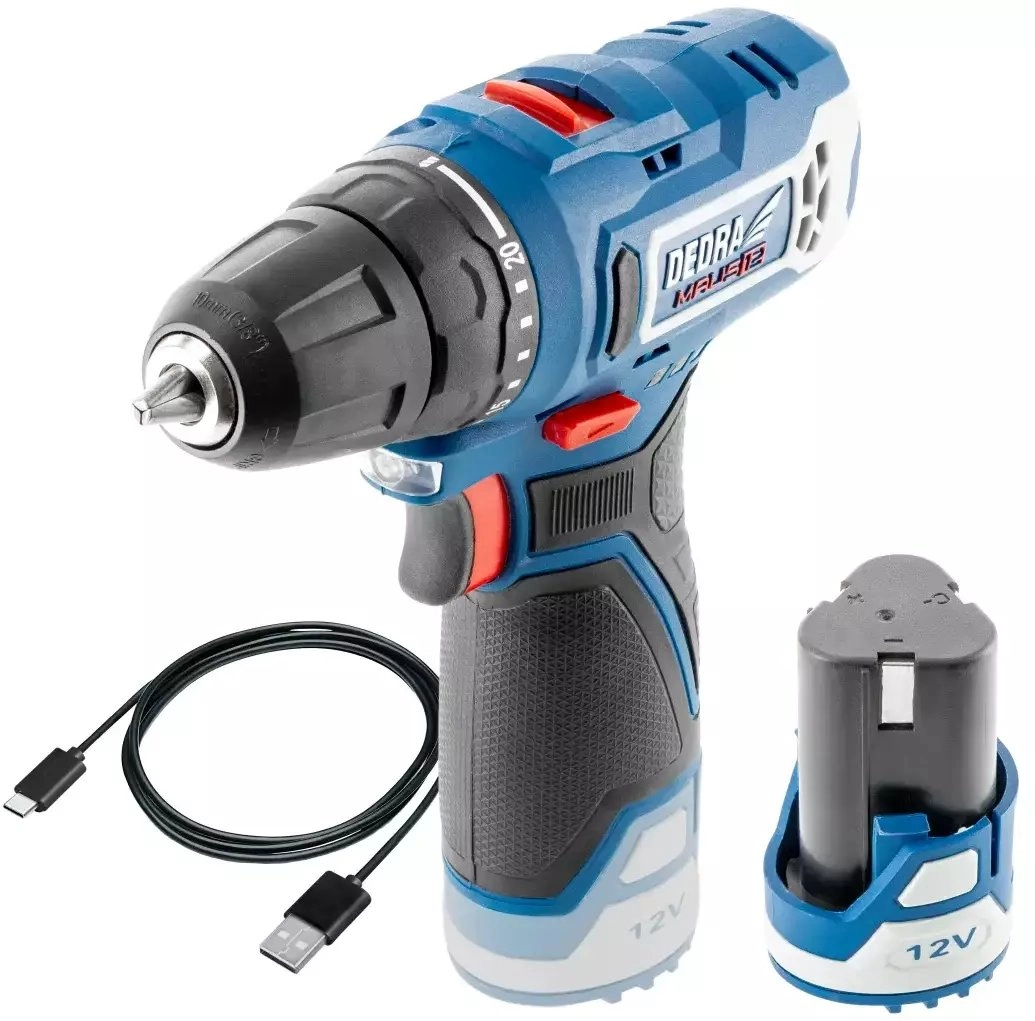 CORDLESS DRILL AND SCREWDRIVER 12V 1*2