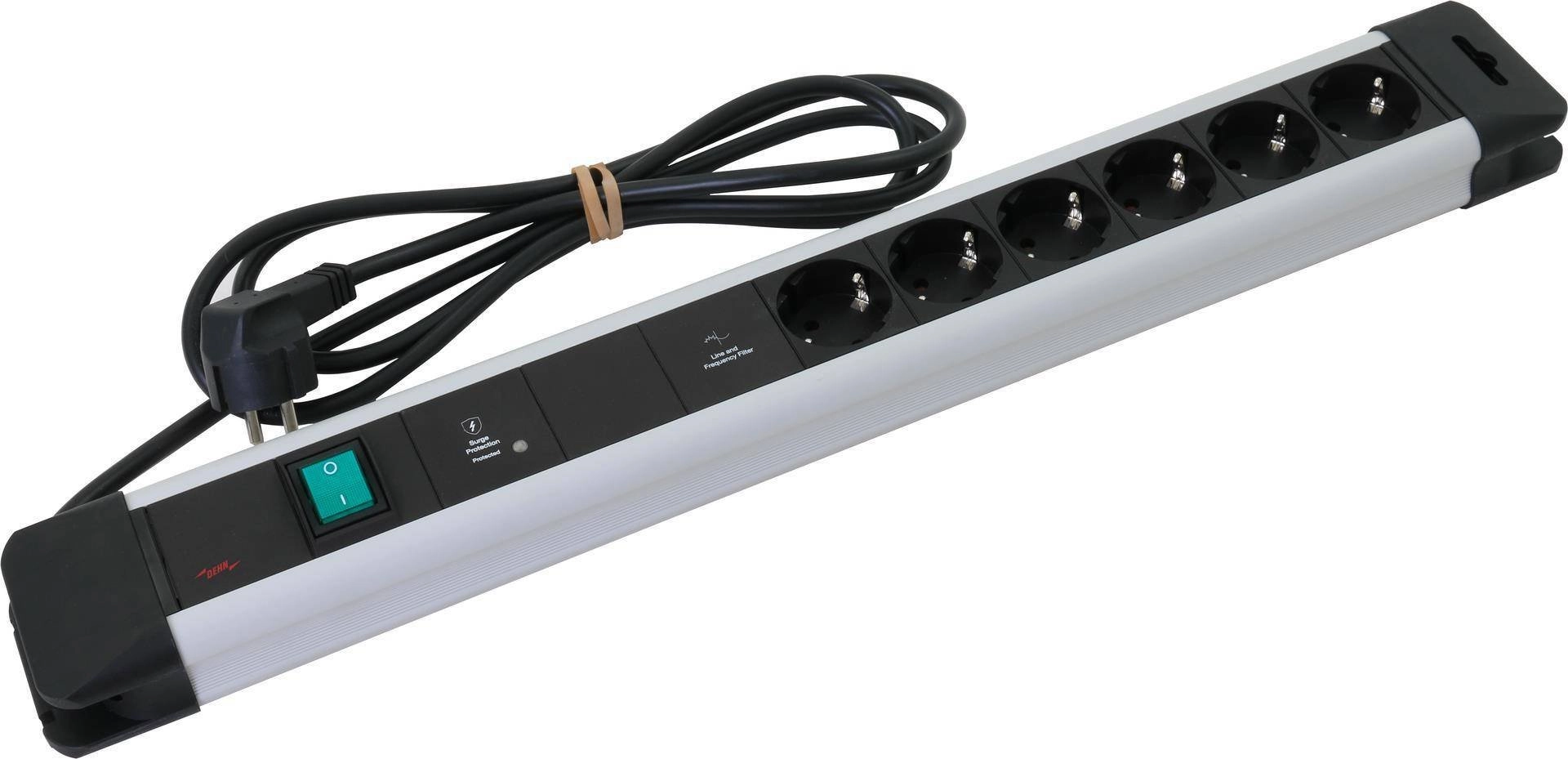 Power strip with surge protection and