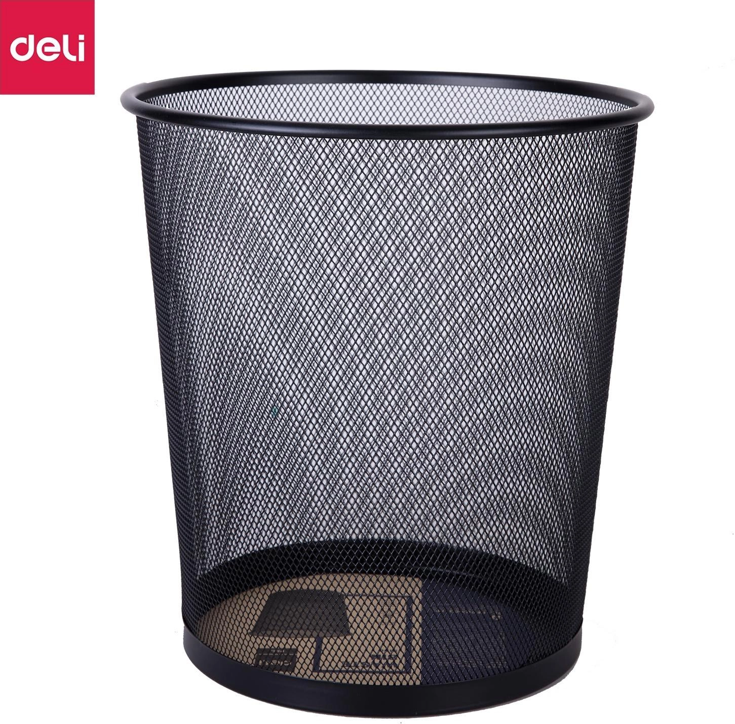 DELI waste bin mesh 12l black