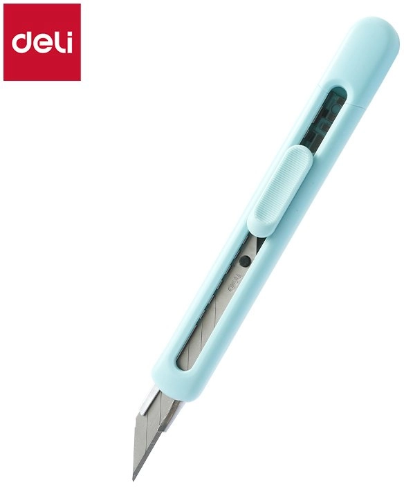 DELI Cuttermesser LonGreen 9mm hellblau D783334