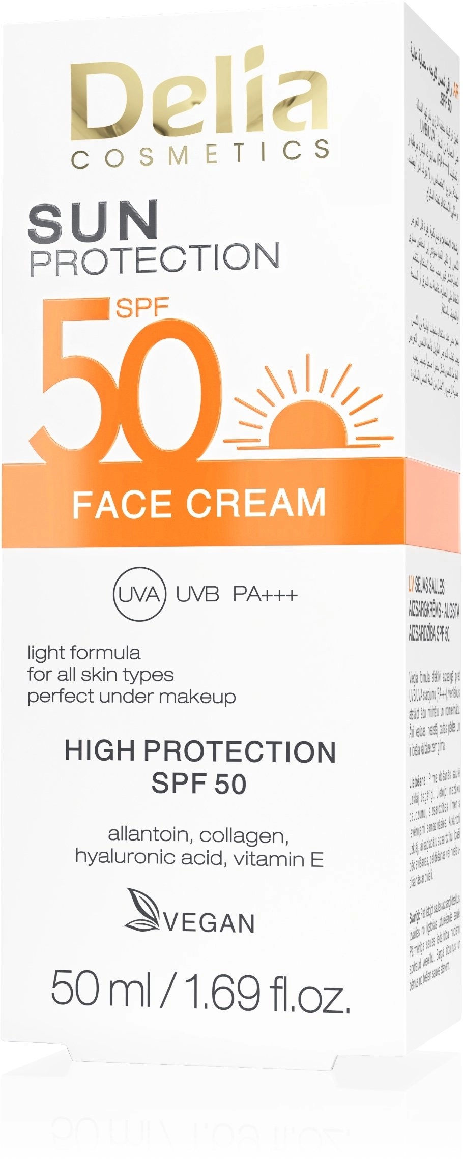 DELIA SUN PROTECT. Light face cream