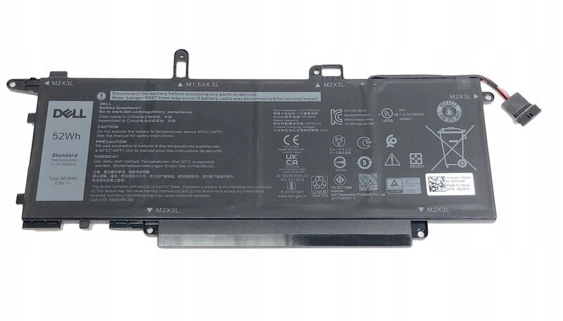 52Wh Lithium-Polymer notebook battery 4-cell design